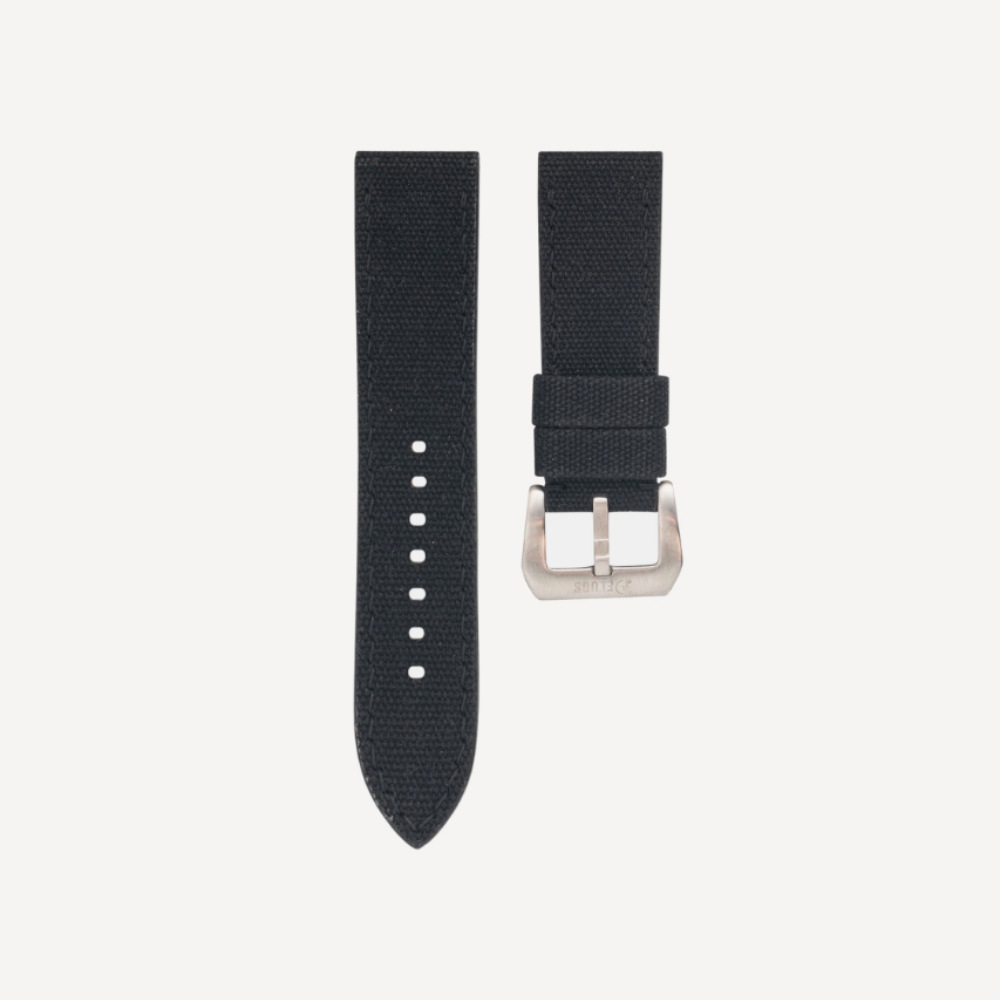 Delugs Waxed canvas Chunky Straps – Black