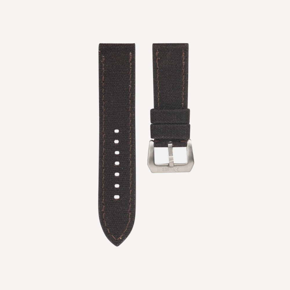 Delugs Waxed canvas Chunky Straps – Brown