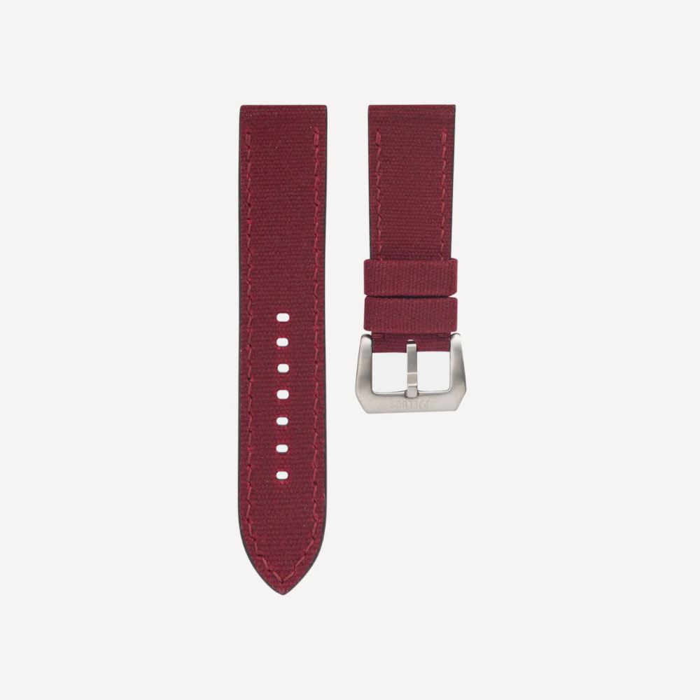 Delugs Waxed canvas Chunky Straps – Red