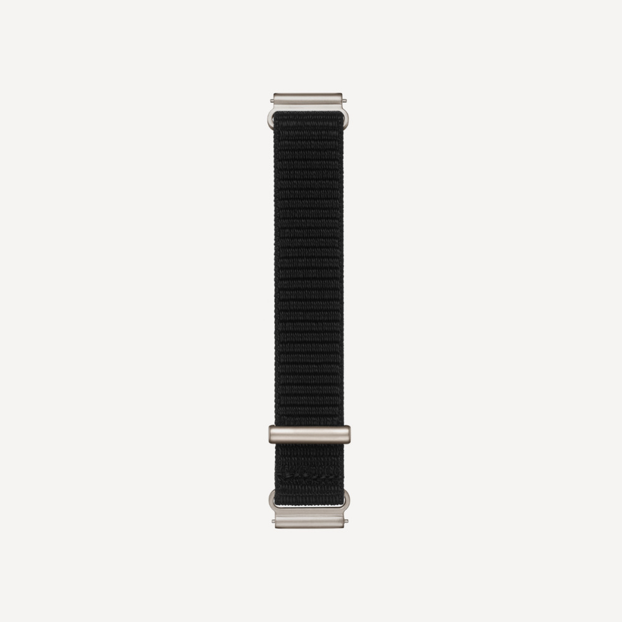 Louis Erard Dark black nylon strap